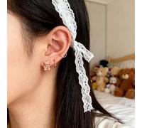 BRRNOO Elevadores de Pendientes, Material de Cobre, Pendientes Antialérgicos, Levantadores de Tuercas, con Capa de Revestimiento para Perforaciones Defectuosas, Lóbulos (Un par de bronce oro rosa.)