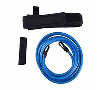Brrnoo Entrenador de Velocidad de Natación, Cinturón de Natación Fijo, Cinturones de Entrenamiento de Natación de Natación Bungee Cords Bandas de Resistencia Arnés, para Niños y (Blue)
