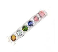 Brrnoo Escarcha Brillante Lentejuelas Redondas Sonrientes para Uñas, Decoración de Manicura para Especialista y Aprendiz con Esmalte UV Gel para Decoración de Teléfono, Libro y Tarjeta