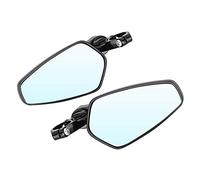 Brrnoo Espejos Retrovisores con Extremo de Manillar de Aluminio para Motocicleta de 7, 8 Pulgadas, Transparentes y Fáciles de Instalar con Accesorios Completos