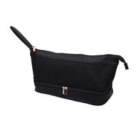 Brrnoo Estuche de Almacenamiento de Viaje de Doble Capa Bolsa para Peinar el Cabello Bolsa de Transporte con Cuero y Tela Oxford para Herramientas y Accesorios de Cerámica Glam