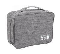 Brrnoo Estuche de Viaje Organizador de Electrónica, Organizador de Bolsa de Cables, Múltiples Bolsillos, Resistente Al Agua, Divisor Ajustable, Estuche Organizador de Cable Electrónico