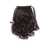 BRRNOO Extensiones Onduladas de de Caballo, Largo y Rizado en Horquilla Sintética para Mujeres, Elegante y Sentimiento, Adecuado para Cualquier Ocasión, Extensiones de de Caballo, (#2)