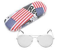 Brrnoo Gafas Polarizadas que Cambian de Color, Lentes Inteligentes de Tinte Rápido para Conducir, Patillas Antideslizantes, Almohadillas Nasales de (Película que cambia de color con marco plateado.)