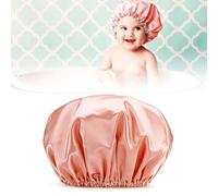 BRRNOO Gorro de Ducha, Gorro de Pelo Cómodo de EVA Suave Elástico Reutilizable con Doble Capa de Protección, para Bañarse, Cuidado Facial, Cocinar, Limpieza del Hogar