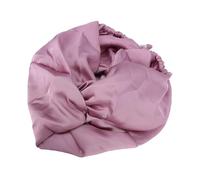 Brrnoo Gorro de Pelo Satinado de Seda Sintética, Cierre Elástico Ajustable, Doble Capa, Previene el Frizz, Pelo Largo y Rizado para el Cuidado del Cabello Nocturno (morado claro)