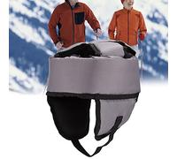 BRRNOO Gorro de Seguridad para Personas Mayores, Casco de Protección para la Cabeza Ajustable Suave Permeable Al Aire 3D con Esponja Súper Gruesa y Capa de Protección para los Oíd