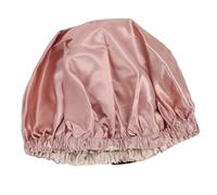 BRRNOO Gorro para Dormir, Gorro de Noche Transpirable con Acabado Pulido Ajustable de Doble Capa para Protección del Cabello, Color Champán y Beige