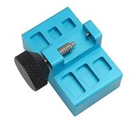 Brrnoo Herramienta de Reparación de Relojes, Herramienta de Modelado de Hebilla de Reloj de Aleación de Aluminio para Ajuste de Correa de Reloj (BLUE)