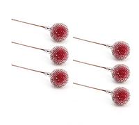 Brrnoo Holly, Tallos de Bayas para el árbol de Navidad Decoración de la Fiesta de la Boda 100pcs Artificial Holly Bayas Red Bayas Decoración de Navidad para la de Navidad Tema de