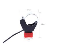 BRRNOO Interruptor de Parada Momentáneo, Botón de Interruptor de Matar Ajuste de 22 Mm Manillar con Fácil Instalación, Todos los Modelos para la Bicicleta de Suciedad de Mini Moto Quad