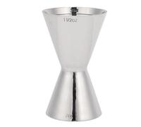 Brrnoo Jigger de Doble Extremo de Acero Inoxidable 304 Pulido con Espejo con Marcas de Medición Claras para Herramienta de Coctelería, Medición de Cócteles