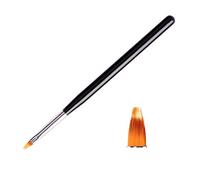 Brrnoo Juego de 8 Tipos de Pinceles para Decoración de Uñas, de Madera, Bolígrafos de Nailon con Puntas Suaves y Resistentes para Dibujar Líneas Finas, Punteados, Manicura 3D (02)