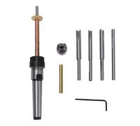 Brrnoo Juego de Molino de Pluma Kit de Mandril Giratorio de Pluma con 4 Ejes de Cortador Piloto Adaptador de Funda de Cabezal de Corte Llave Hexagonal para Limpieza de Tubos