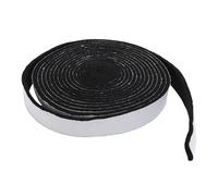 Brrnoo Junta Autoadhesiva de Fieltro para Ahumador de Barbacoa, Cinta de Repuesto para Junta de Parrilla de Alta Temperatura con Tapa Resistente para Fumadores, Evita Fugas de Aire (Black)