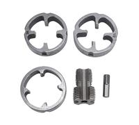 Brrnoo Kit de Enhebrador de Tubos de PVC, 3 Troqueles, 1/2, 3/4, 1 Pulgada, Juego de Troqueles para Grifos de Tubos de Plástico con Redondos Reutilizables para Taladro