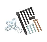 Brrnoo Kit de Extractor de Equilibrador Armónico de Acero Al Carbono, Herramienta Versátil para Volantes y Engranajes, Caja de Almacenamiento Organizada Incluida, 14 Uds.