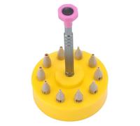 Brrnoo Kit de Herramientas de Ajuste de Manecilla de Reloj de Acero Inoxidable con 10 Puntas de Repuesto para Instalación y Ajuste de Manecilla de Reloj