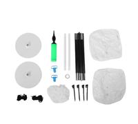Brrnoo Kit de Marco de para Globos, Soporte para Globos Reutilizable de Fibra de Vidrio de PVC de 10x9 Pies con Bases Ponderadas, Estacas de Tierra para Decoración de Bodas, Fiestas de