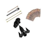 BRRNOO Kit de Reparación de Pisos, Kit de Reparación de Pisos de Madera Arreglar un No Más Suministros para Proyectos de Carpintería de de Madera Debajo de la Alfombra Chirrido 5 Herramientas 50