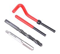 Brrnoo Kits de Reparación de Roscas de Bobina Heli, Kit M9 X 1,5 Juego de Grifos de Roscado de Acero Inoxidable Juego de Reparación de Roscas de 20 Piezas para de Hembra