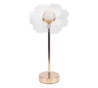Brrnoo Lámpara de Mesa Elegante, Luz Nocturna Decorativa Moderna de Lujo con Estructura Robusta de Aleación de Aluminio de Primera Calidad para Lectura de Dormitorio Junto a la Cama (flor)