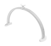 Brrnoo Lámpara LED de Escritorio para Uñas, Decoración de Diamantes de Imitación, Plegable, Luz de Media Luna, Salón de Manicura, Color Blanco (Enchufe de la UE)