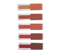 BRRNOO Lápiz Labial Líquido, Laca de Labios Mate, Brillo de Labios Aterciopelado para con Rubor, 16 Horas, Acabado Mate, 5x3,5 G, P1202