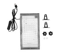 Brrnoo Luz de Curado 12W 395nm LED Lámpara UV IP65 Impermeable 26.5x14x3cm con Cuerpo de PC de Aluminio para Resina Pegamento sin Sombras Tinta Curado Etapa Fiesta Luz Negra (96 cuentas de)