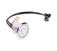 Brrnoo Luz Subacuática RGB LED DC12V, Foco Impermeable de Acero Inoxidable para Piscina, SPA, Bañera de Bebé y Acuario Iluminación Decorativa de Ambiente Exterior e Interior con de