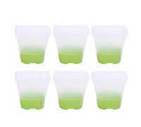 Brrnoo Maceteros de Plástico Transparente con Agujeros de Drenaje y Tapas