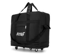 Brrnoo Malusa Plegable Expandible, Bolso de Equipaje de Viaje de IDA y Vuelta para Hombres con Ruedas Giratorias de 360 °, Tela de Oxford Resistente Al Agua, Diseño de 3 Capas para (L)