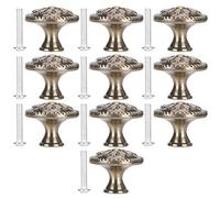 Brrnoo Manijas del Gabinete, Perillas de Cajón L Simples L de Latón de Latón de la Aleación de Zinc 10 Set de la Oficina de la Oficina Tiradores del Cajón del del Gabinete Tirones y Perillas para