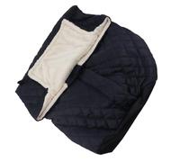 Brrnoo Manta Cálida Suave de Doble Capa, Forro, Silla para Piernas, Funda para Scooter de Movilidad para la Parte Inferior del Cuerpo (Black)