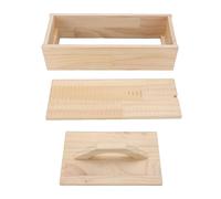 Brrnoo Máquina de Rodillo de Lana Moxa de Artemisa con Manivela, Herramienta de Molienda de Madera Tradicional para Hacer Rollos de Moxibustión Natural, Prensa Manual de Procesami