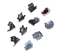 BRRNOO Marcadores Magnéticos Marcapáginas de Gato Negro Clips para Marcapáginas Marcadores de Posición 10PCS Lindos de Lectura Clips para Marcar Libros con Imán Suave