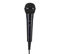 Brrnoo Micrófono de Karaoke, Micrófono para Cantar con Cable Dinámico Vocal Bobina Móvil Portátil Dinámico con Cable Voz Clara para Altavoz, AMP, Mezclador, DVD (Black)
