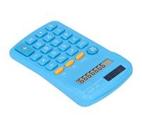 Brrnoo Mini Calculadora de Bolsillo Portátil, Pantalla LCD de 8 Dígitos, Batería Solar de Doble Potencia, Oficina, Escuela, Negocios (Blue)