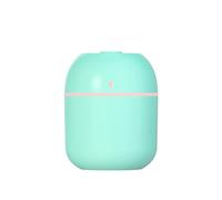 BRRNOO Mini Humidificador de Coche con Enchufe USB, Humidificador Portátil Silencioso, Niebla Fina para el Hogar, Oficina y Dormitorio (Gota de agua 220 verde USB)
