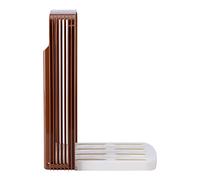 BRRNOO Molde Cortador de Pan, Guía para Rebanar Cocina, Plegable, 4 Espesores, 15mm/20mm/24mm/30mm, café