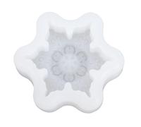 BRRNOO Molde de Copo de Nieve de Silicona Reutilizable Grado Alimenticio Flexible Diseño Floral Intrincado para Velas Jabón Chocolate Hornear Artesanía Proyectos de Bricolaje Forma de