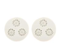 BRRNOO Molde de Flor de Margarita, Molde Artesanal de Silicona Flexible para Velas, Arcilla, Flores de Chocolate y Más, Ideal para Hornear o Hacer Manualidades, Antiadherente y, 8x1,5