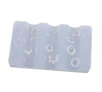 Brrnoo Molde de Resina de Silicona para Uñas, Plantilla de Tallado Transparente 3D, Artesanía DIY para Arte de Uñas (TYPE C)