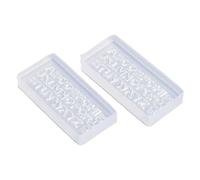 BRRNOO Molde de Uñas con Letras de la A A la Z, Molde de Silicona para Decoración de Uñas con 26 Letras, de Resina para Decoraciones de con Silicona de Grado Alimenticio, (1 juego)