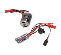 Brrnoo Motor Cepillado de 31t 7.2V 30000 RPM con 30a ESC para 1/16 1/18 RC Cars, Diseño Compacto de Acero Inoxidable, Fuente de Alimentación del Receptor, Compatible con Enchufe JST,