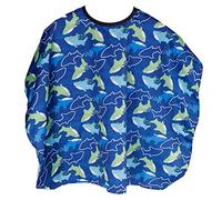 BRRNOO Niños Corte de Cabello Capa Niños Pelado Cape Salon Cortando el Cabello Delantal para Niños con Cierre de Cuello Ajustable Nylon Suave (BLUE)