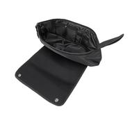 Brrnoo Organizador de Herramientas para el Cabello, Portátil, de Gran Capacidad, Bolsa de Viaje, Estera Resistente Al Calor para Peinar Mientras Viaja (Black)