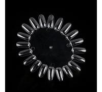 Brrnoo Organizador de Plástico Ligero para Uñas, Tablero de Exhibición de Esmalte de 20 Ranuras, Tarjeta de Color Acrílica para Arte de Uñas, Práctica de Manicura para (20 colores transparentes)