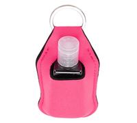 Brrnoo Paquete de 40 Botellas de Viaje, Mini Llavero, Recargable, con Tapa Abatible, a Prueba de Fugas, Botellas de 30 Ml con Bolsas de Almacenamiento para Loción Desinfectante (Rosa roja)