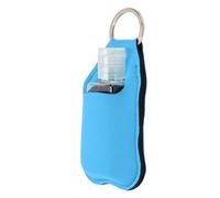 Brrnoo Paquete de 40 Botellas de Viaje, Mini Llavero, Recargable, con Tapa Abatible, a Prueba de Fugas, Botellas de 30 Ml con Bolsas de Almacenamiento para Loción Desinfectante (BLUE)